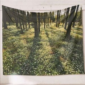 Urban Outfitters MOONBEAM Forest Tapestry Wall